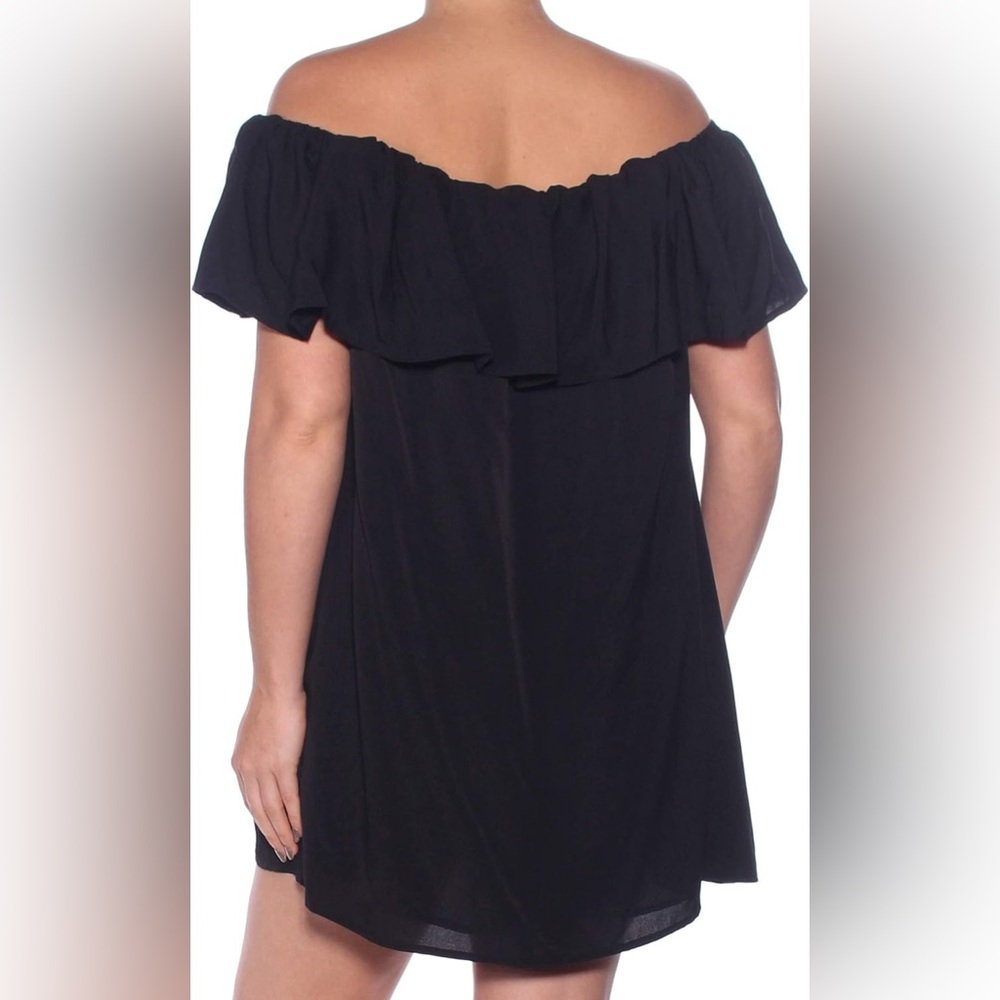 French connection ruffle off shoulder dress xs